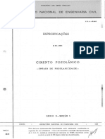 E 066 1960 - Especificação LNEC - Pozolanicidade - Portugal