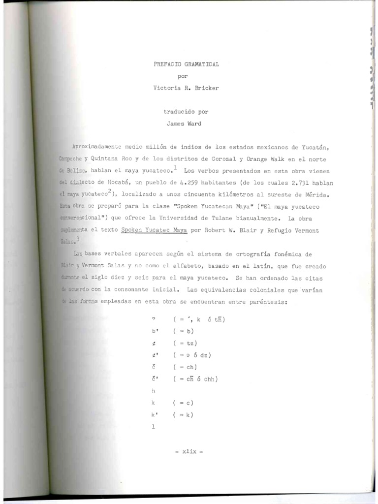 Barbara Bricker. A Dictionary of The Maya Language As Spoken in Hocabá