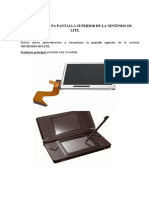 Como Cambiar La Pantalla Superior de La Nintendo DS Lite PDF