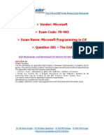 70-483 Exam Dumps With PDF and VCE Download (181-End) PDF