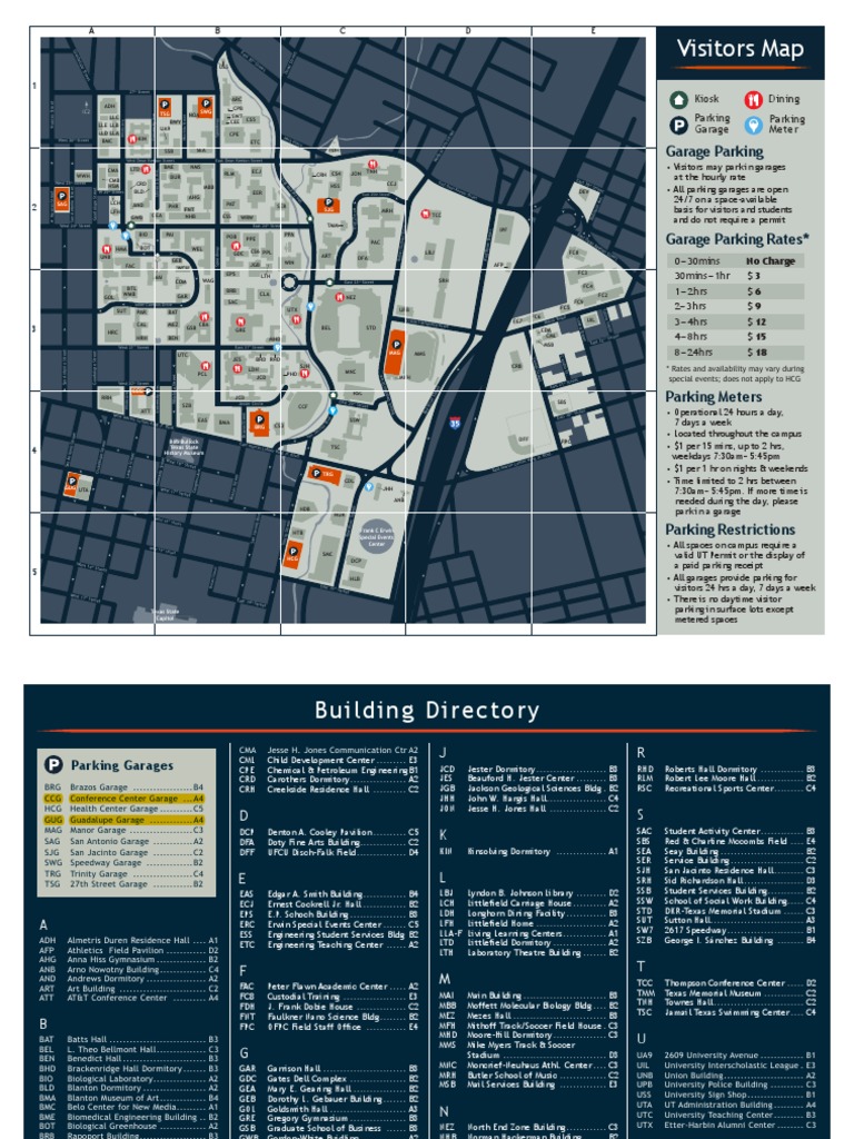 UT Campus Visitor Parking Guide | PDF