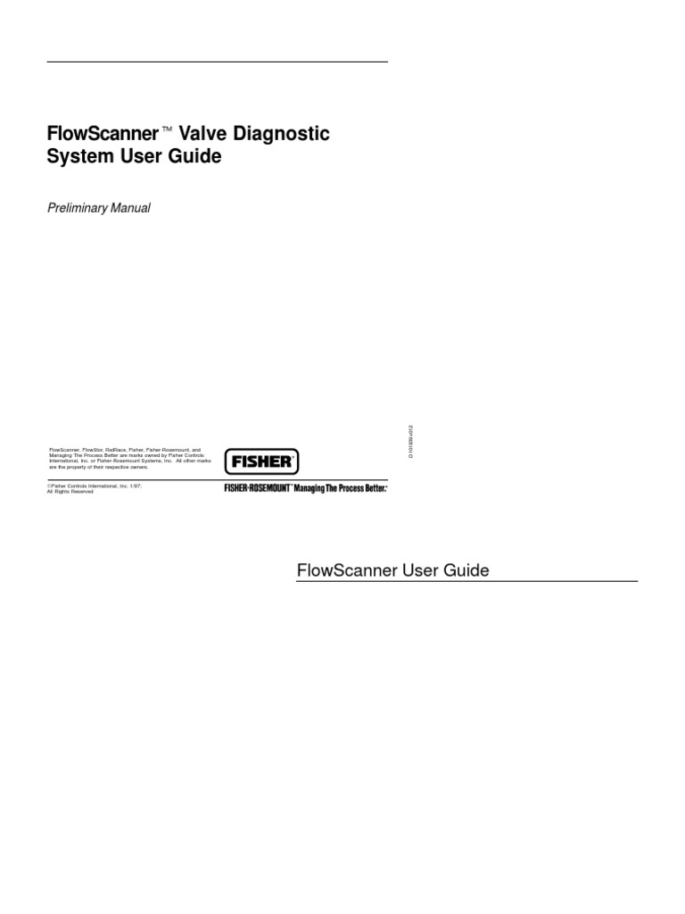FlowScanner User Guide Overview | PDF | Valve | Menu (Computing)