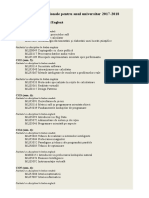 Dep. Informatica - Lista Optionale Alese Licenta 2017-2018