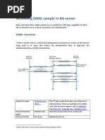 Activating SAML Sample in BA Server