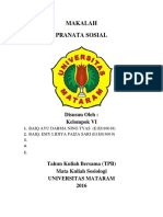 Makalah Pranata Sosial