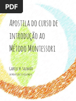 Nova Apostila Do Curso Montessori