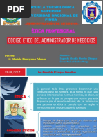 Codigo de Etica de Un Administrador