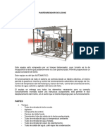 Pasteurizador leche equipo automatizado