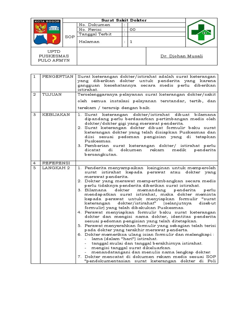 Surat Sakit Dokterdocx