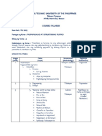 Filipino Course Syllabus PDF