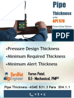 API 570 Minimum Thickness