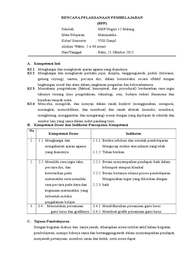 Contoh RPP LS 1 | PDF