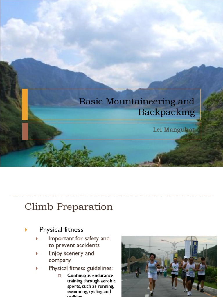 Essential Gear for Mountaineering | PDF | Mountaineering | Backpacking ...