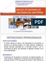 Epidemiologia en Situaciones de Desastres