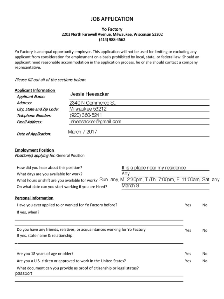 WYL0MdYo Factory Job Application PDF