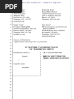 USA V Arpaio #233.1 AMICUS Brief - Melendres Plaintiffs