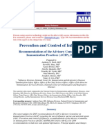 Recommendations of The Advisory Committee On Immunization Practices (ACIP), 2008