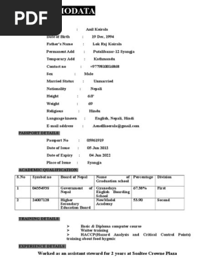Biodata