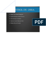 Control de Obra