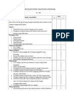 KMB III - Posisi Supinasi Checklist