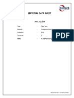 Material Data Sheet: Type - Pipe Type Material - Galvanized Steel Protection - Ip55 Terminals - 5
