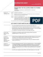 Information Sheet For LPA Form 1 (2014)