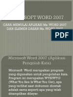 Microsoft Word 2007 (Aplikasi Pengolah Kata)