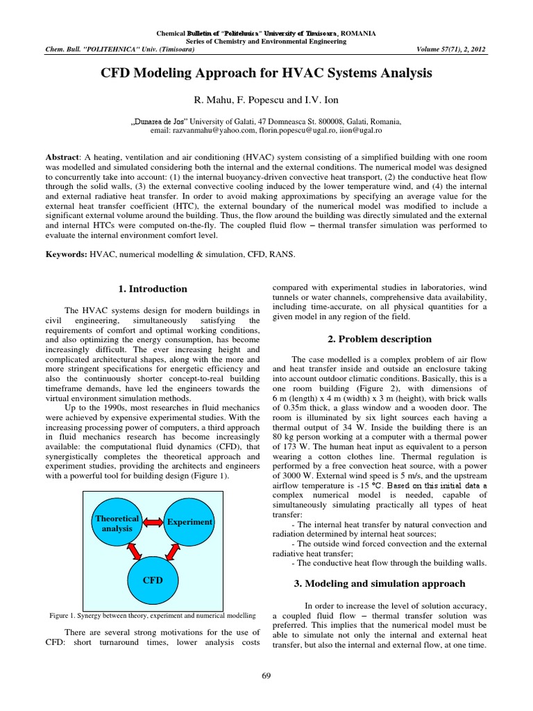 CFD Modeling Approach For HVAC Systems Analysis R. Mahu, F. Popescu