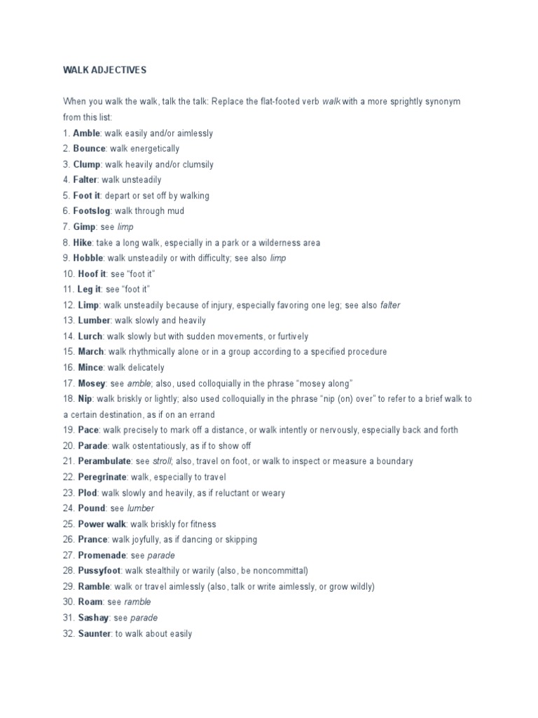 adjectives for essays