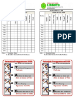 Apar Checklist Pemeliharaan