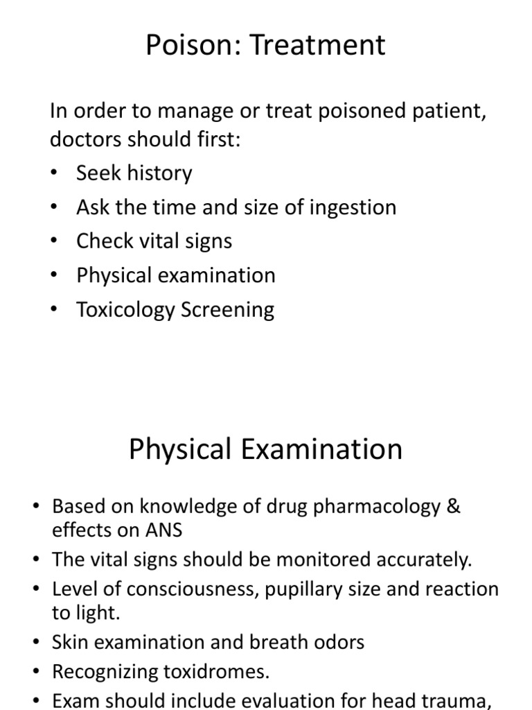 Management and Treatment of Poisoning | PDF | Drugs | Pharmacology