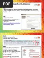 Installation Guide For GTS NX License: Step 1