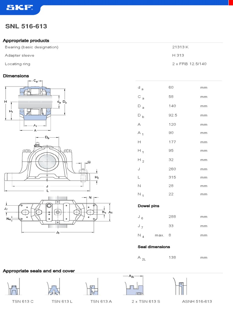 Split Plummer Block Housings SNL and SE Series For Bearings On An