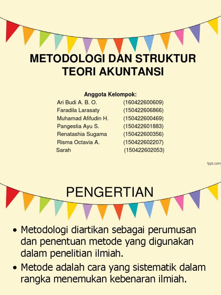 Ppt Metodologi Dan Struktur Teori Akuntansi Copy