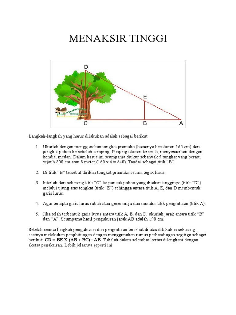 Menaksir Tinggi Pdf