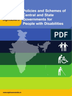 Policies and Schemes of Central and State Governments For People With Disabilities PDF