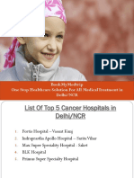 List of Top 5 Cancer Hospital in Delhi NCR -9718459379