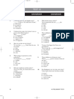 Grammar, vocabulary and cloze test for preliminary students