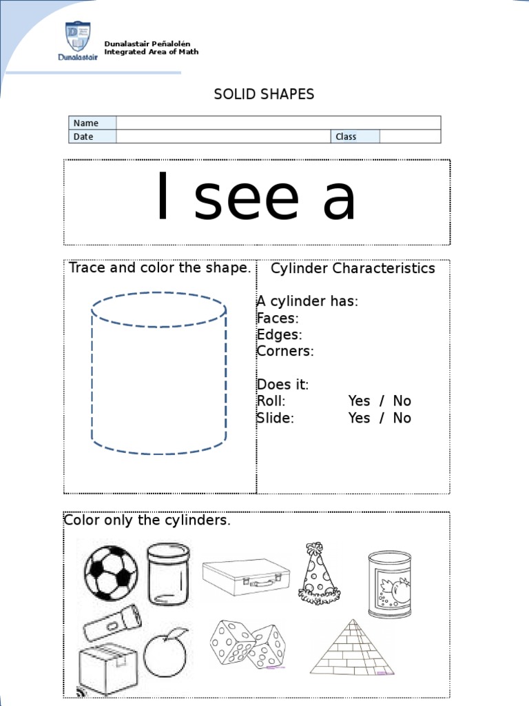 3D Shapes Worksheet | PDF | Shape | Euclidean Geometry