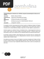 A Ficcionalizacao Do Fenomeno