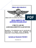 Circular de Asesoramiento 6425 (RVSM) 2011