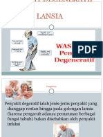 PENYAKIT DEGENERATIF LANSIA