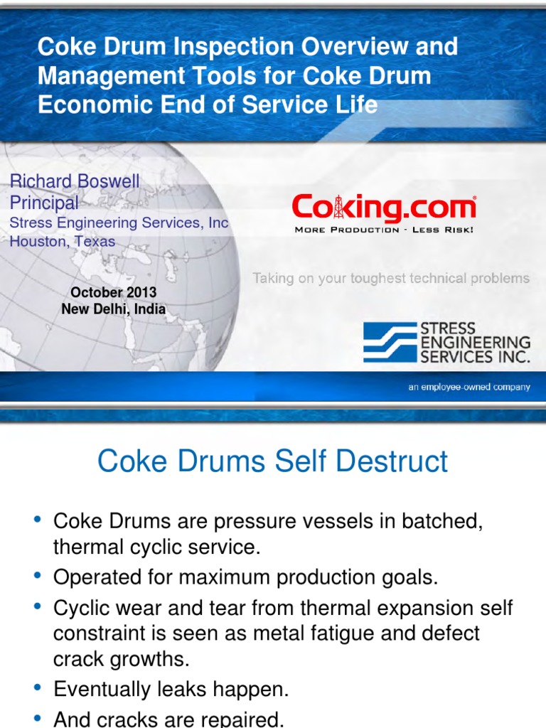 Coke Drum Inspection and Maintenance Guide | PDF | Fatigue (Material ...