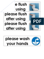 Proper Hygiene: Flushing and Handwashing