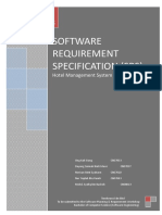 Software Requirement Specification (SRS) : Hotel Management System (HMS)