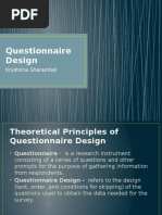 Questionnaire Design Sharambei