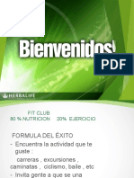 FitClub: 80% Nutrición, 20% Ejercicio