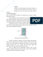1.3 Analysis 1.3.1 Raw Material Analysis: Physical Structure of Lignocellulosic Biomass