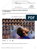 El Precio Que PSG Pago Por Neymar Equivale A 17 Maradonas