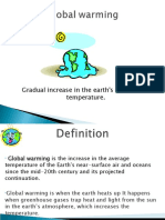 Gradual Increase in The Earth's Surface Temperature